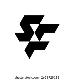 Letter SF creative monogram logo