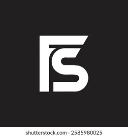 Letter SF or FS logo design modern vector template illustration, branding business identity unique and elegant logo design idea.