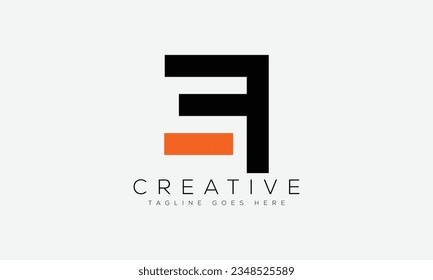 Letter SF logo design template vector illustration.