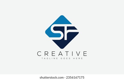 Letter SF Logo Design Vorlage Vektorgrafik.