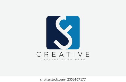 Letter SF Logo Design Vorlage Vektorgrafik.