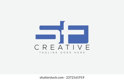 Letter SF logo design template vector illustration