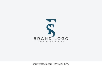 Buchstabe SF Logo Design Vektorgrafik-Template Design für die Marke.