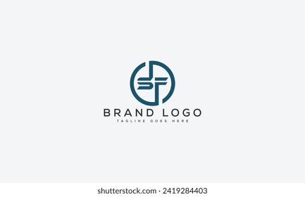 Buchstabe SF Logo Design Vektorgrafik-Template Design für die Marke.