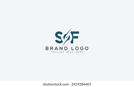 Buchstabe SF Logo Design Vektorgrafik-Template Design für die Marke.