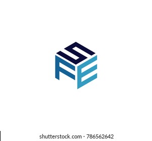 Letter SFE logo. three letter icon