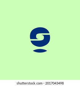 Letra sg imagen vectorial del logotipo Pin genérico