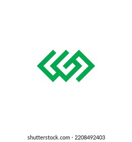 Letter SG Or GS Simple Clean Modern Logo Design.