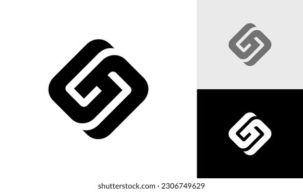 Letter SG initial monogram logo design