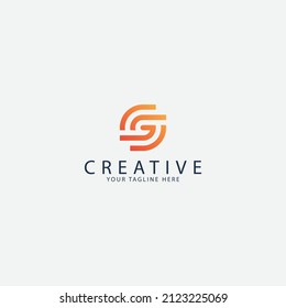 Letter SG logo design template vector elements. company logo with the SG letter concept