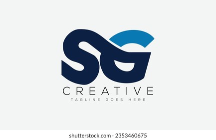 Letter SG Logo Design Vorlage Vektorgrafik.