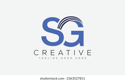 Letter SG logo design template vector illustration.