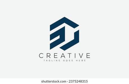 Ilustración vectorial de diseño de logotipo SG