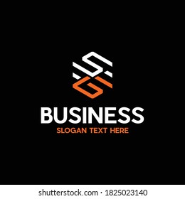 Letter SG Modern Abstract Creative Monogram Business Logo