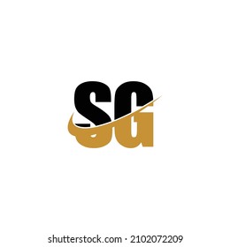einfache Logo-Design-Vektorgrafik von Letter SG