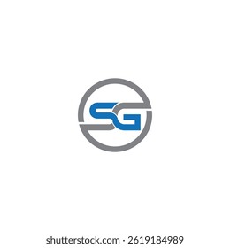 Letter SG Vector Illustration Logo Design. Creative Classic Company Name Typography. Alphabet SG Letter Logo Icon, Abstract Vector Unique Design Template. Initial SG Monogram Logo
