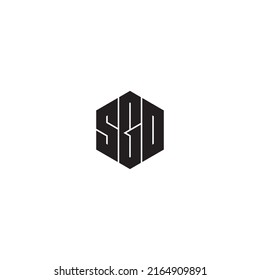 Logotipo de letra SGD Hexagon creado con precisión Mínimo Simple Moderno