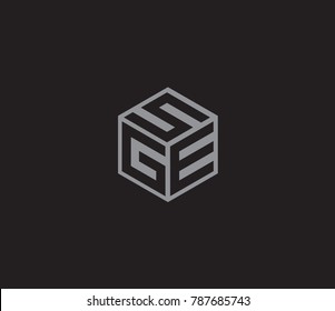 Letter SGE logo template