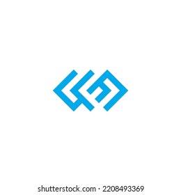 Letter SGF Or GSF Simple Clean Modern Logo Design.