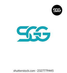 Diseño de logotipo de monograma SGG Carta