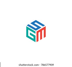 Letter SGM logo. three letter icon