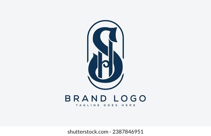 Buchstaben SH Logo Design Vektordesign für Marke Design.