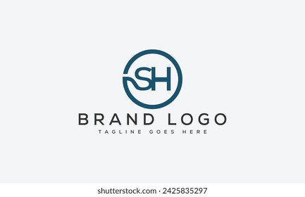 letter SH logo design vector template design for brand.