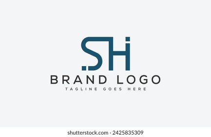 letter SH logo design vector template design for brand.