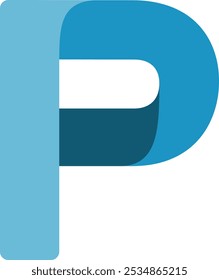 Letter Shadow Flip Letter Alphabet Vector Element 