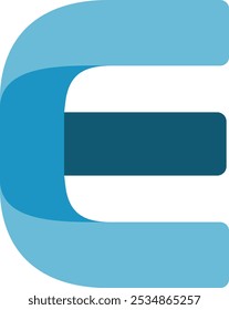Elemento de Vector del alfabeto de letras de sombras 