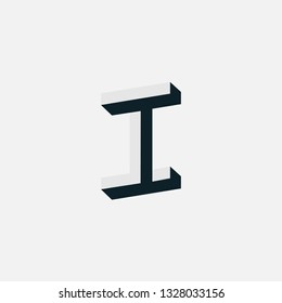Letter Shadow Illusion Logo Design