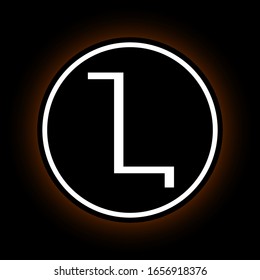 Letra shadow style L. Icono, logotipo, diseño de vector de signo.