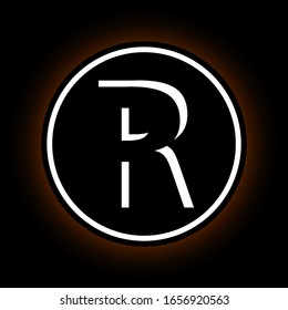 Estilo de sombra de letra R. Icono, logotipo, diseño de vector de signo.
