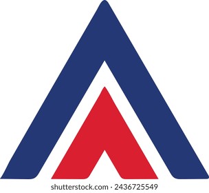 Letter shape logo design for business or brand