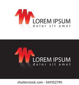 Letter shaped logo design