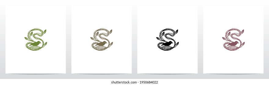 Letter Shaped Nest Logo Design S