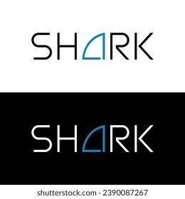 Letter SHARK Logo Design Template