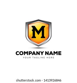 LETTER I SHIELD 3D MODERN LOGO VECTOR TEMPLATE