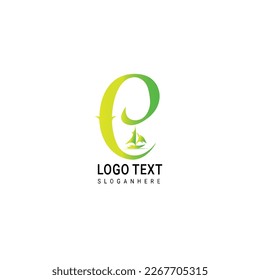 Letter Ship Logo Design Vector Icon Graphic Illustration Emblem Background Template