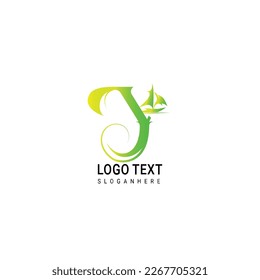 Letter Ship Logo Design Vector Icon Graphic Illustration Emblem Background Template