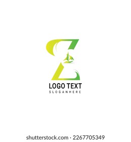 Letter Ship Logo Design Vector Icon Graphic Illustration Emblem Background Template