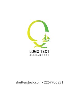 Letter Ship Logo Design Vector Icon Graphic Illustration Emblem Background Template