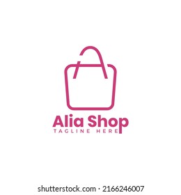 Letter A Shop And Mart Logo With Bag Icon For E Commerce And Store Logo