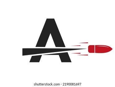 Logo-Vektorgrafik-Vorlagenkonzept für den Verteidigungslogotyp Buchstabe A