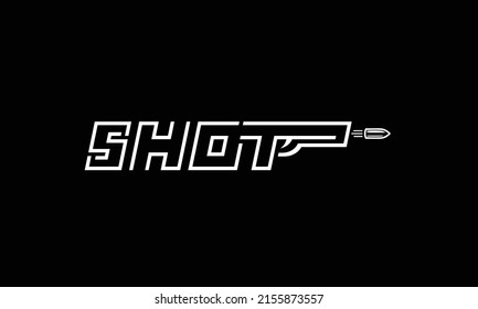 Letter Shot Logo Design Template