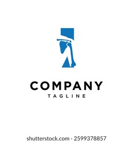 Letter I Shoulder Surgery Logo Icon Vector