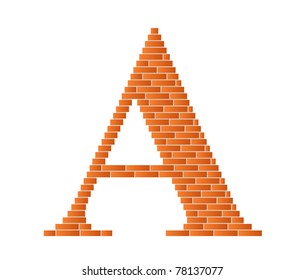 The letter A is shown in the picture.
