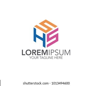 Letter SHS logo, three letter icon