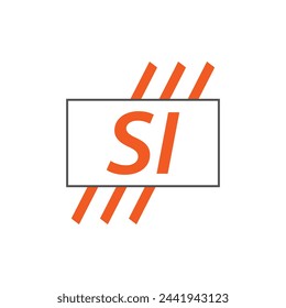 letter SI logo. SI. SI logo design vector illustration for creative company, business, industry
