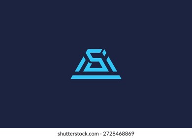 Letra SI Logo Icono Diseño Plantilla Vector Inspiración Logo Diseño simple